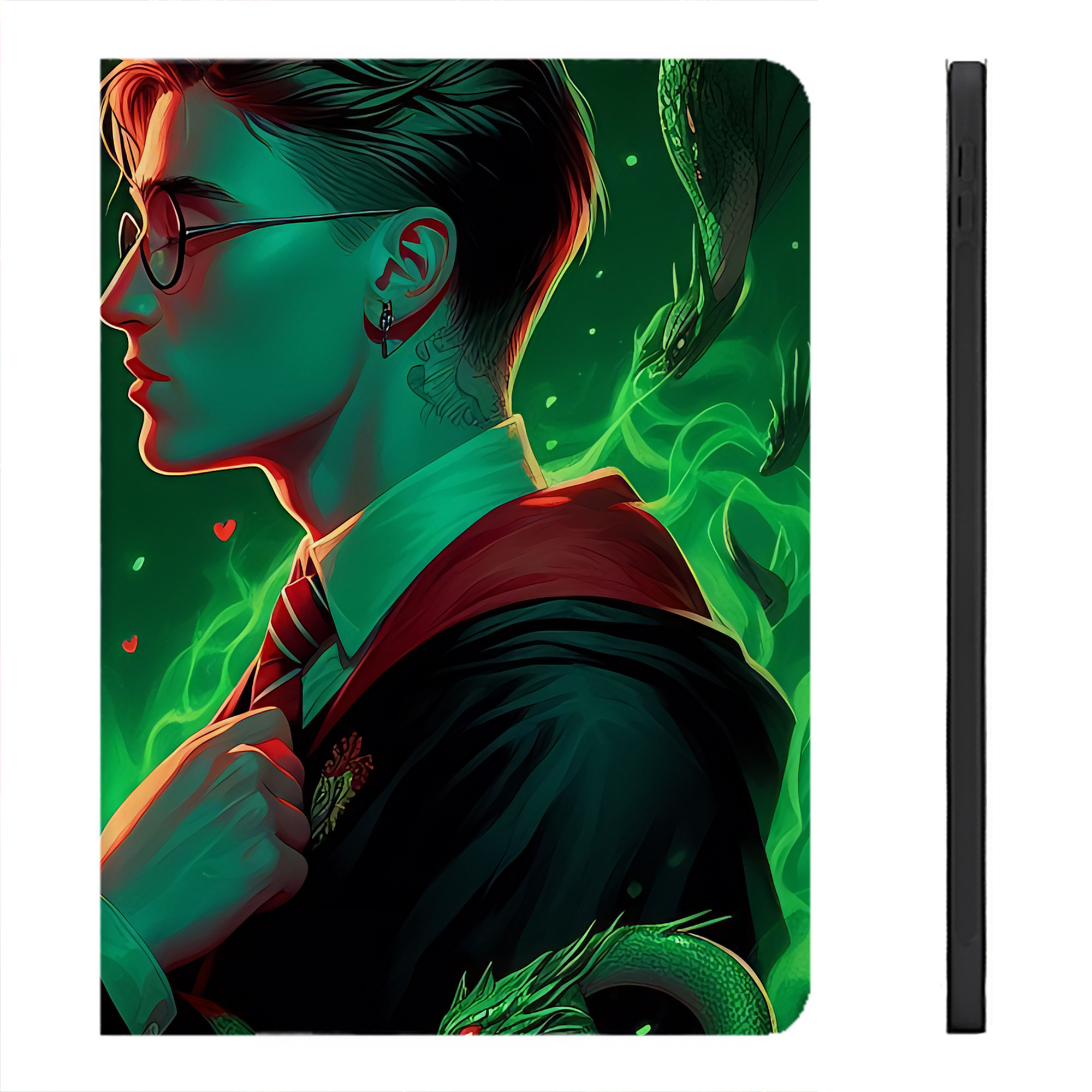 （画像用） Harry Potter ハリー・ポッターシリーズ IPadケース ペンホルダー付き ブックスタイルデザイン